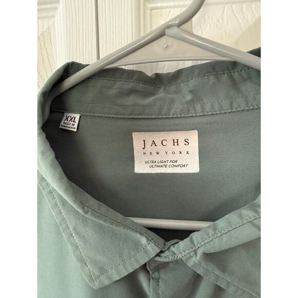 Jachs New York Green Buttondown Shirt Men's 2XL - Picture 2 of 6